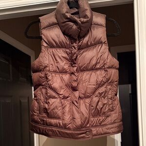 Old Navy Chocolate Brown Puffer Vest